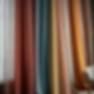 Different Types of Sheer Fabrics Various types of sheer fabrics displayed for comparison