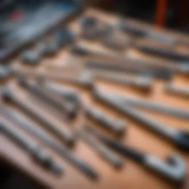 Diverse Types of Torque Wrenches for Every Need Various types of torque wrenches displayed on a workbench