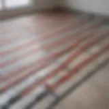 Various types of underfloor heating systems suitable for tiles