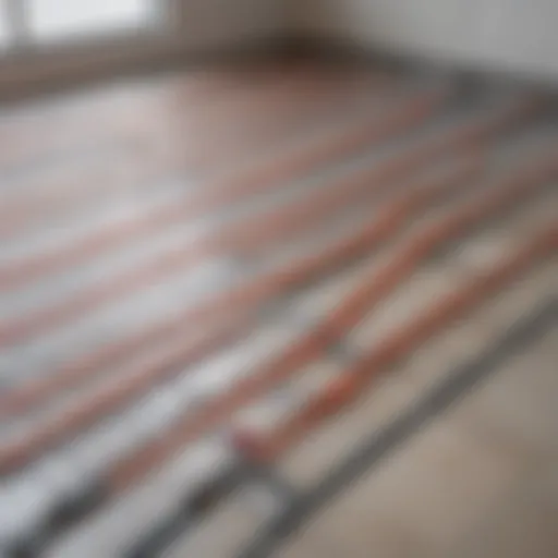 Various types of underfloor heating systems suitable for tiles