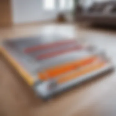 Infographic comparing different types of underfloor heating systems