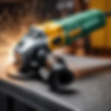 Understanding Angle Grinder Specifications Close-up of angle grinder specifications and features
