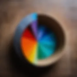 Conceptual visual representation of one half in mathematics