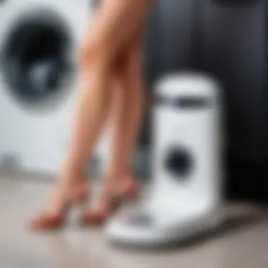 User-Friendly Controls for Easy Operation User-friendly interface of a shoe dryer