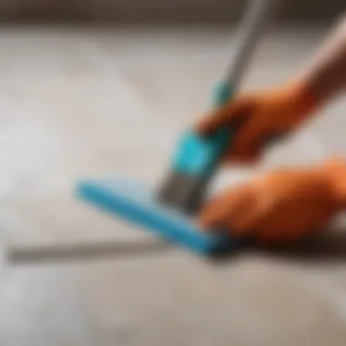 Tools for applying grout on a surface