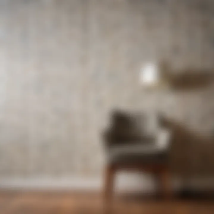 Different types of wallpaper before removal