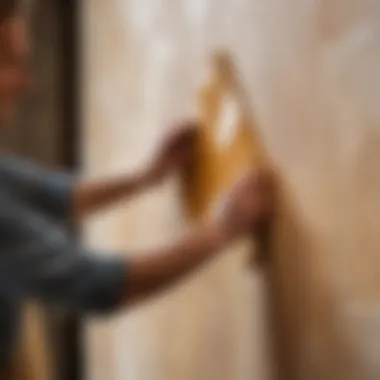 Techniques for Applying Venetian Plaster Demonstration of applying Venetian plaster technique