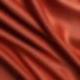 Close-up view of a luxurious viscose fabric texture