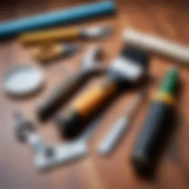 Tools and materials for wallpaper repair