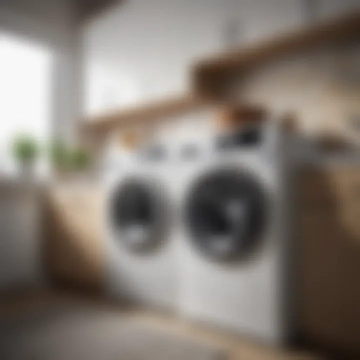 Before and after cleaning results of a washing machine