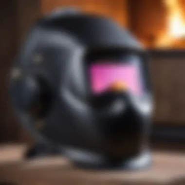Advanced Features of Welding Masks Detailed view of a welding mask showcasing advanced features