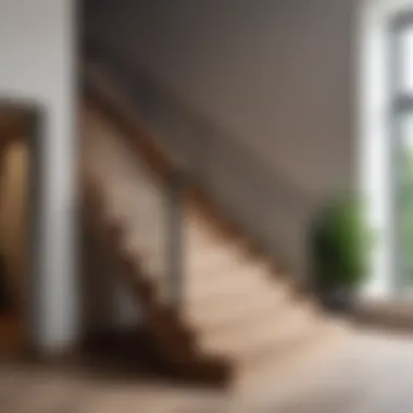 Modern Staircase with Stylish Balusters Stylish staircase featuring modern balusters