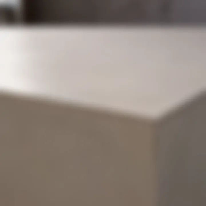 Close-up of a smooth finished plaster surface