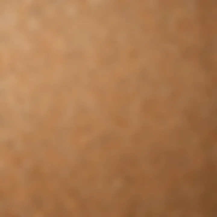 Close-up view of particle board texture