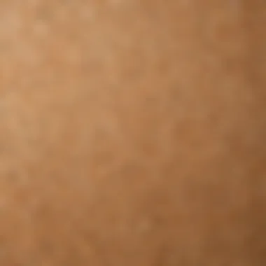 Detailed texture of particle board material Close-up view of particle board texture