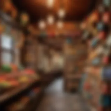 Traditional Market for Diverse Wallpapers Traditional market displaying diverse wallpaper choices