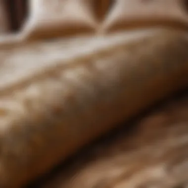 High-Quality Fabric for Luxurious Bedding Close-up of high-quality bedding fabric