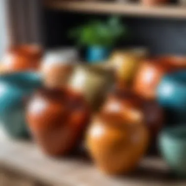 Online Shopping for Ceramic Pots An online shopping interface showcasing ceramic pots for sale.