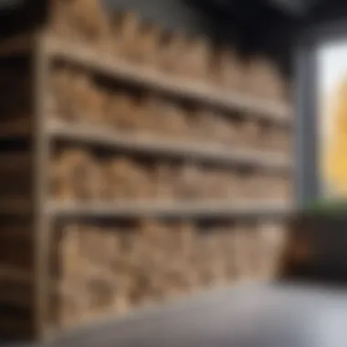 Effective Firewood Storage Solutions A well-organized storage area for firewood, showcasing proper techniques