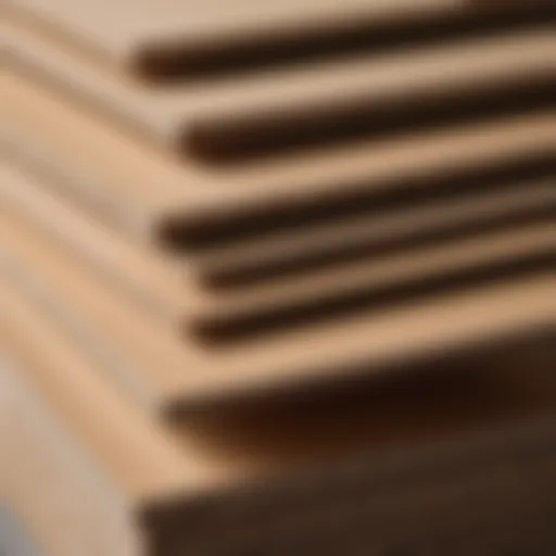 Premium quality particle board stack