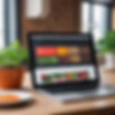 Online Seed Purchasing Platforms A digital interface showcasing online seed purchasing options