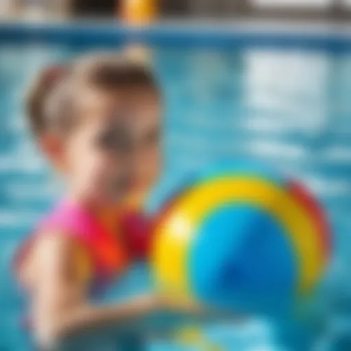 Colorful swimming arm floats for children