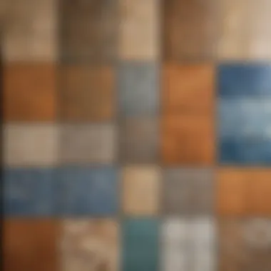 Variety of Tiles for Selection Variety of tiles arranged for selection