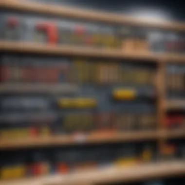 Exploring Store Options for Tools Building tools displayed in a store