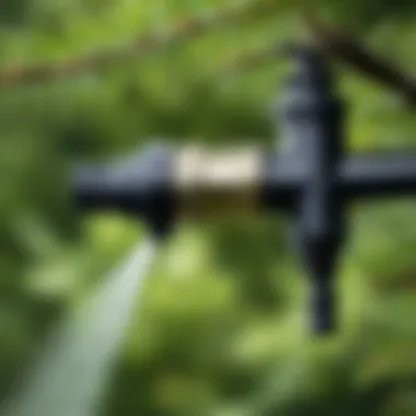 Detailed View of a Tree Sprayer Nozzle Close-up of a high-quality tree sprayer nozzle
