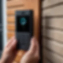 Modern video intercom system installation