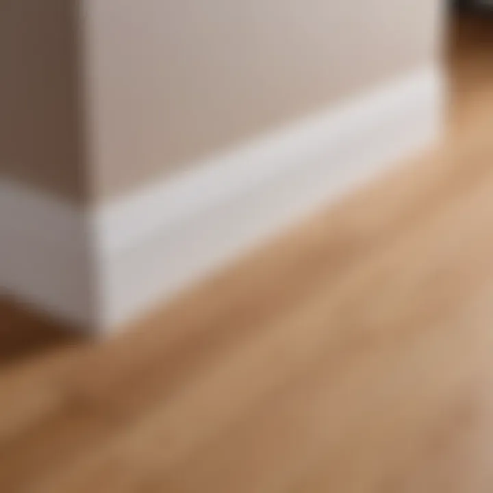 Various warm skirting board designs on display