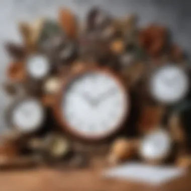 Cultural Influences on Time An artistic representation of cultural influences on time
