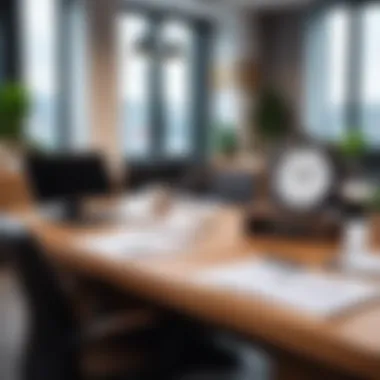 Effective Time Management in Workspaces A workspace illustrating effective time management