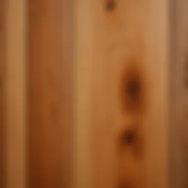 A detailed view of the grain patterns on various wooden boards.