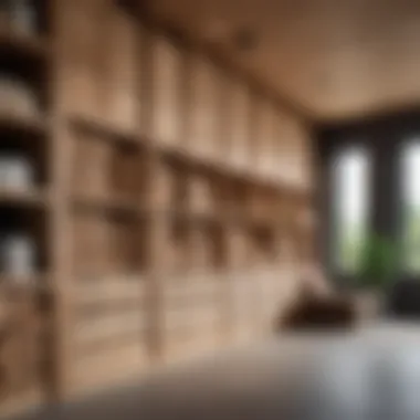 Aesthetic Wood Storage Structure Wood storage structure showcasing an aesthetic design.