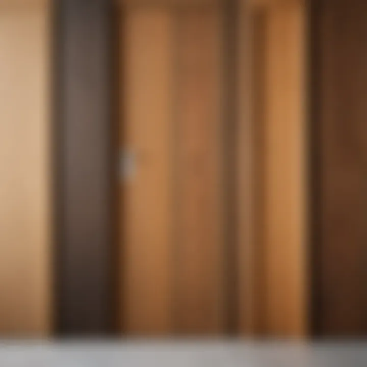 Different types of wood used for doors