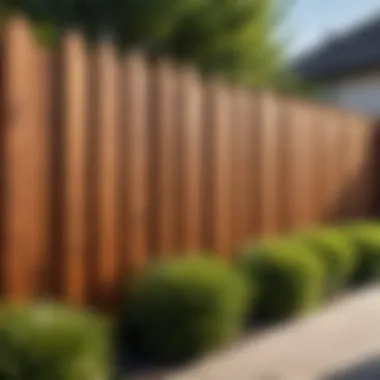 Beautiful wooden fence design showcasing craftsmanship