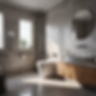 Elegant bathroom showcasing a modern bidet Elegant bathroom with a bidet
